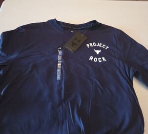 Under Armour Project Rock Navy Long Sleeve Tee